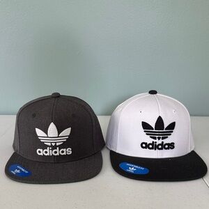 adidas Black and White Snapback Hats